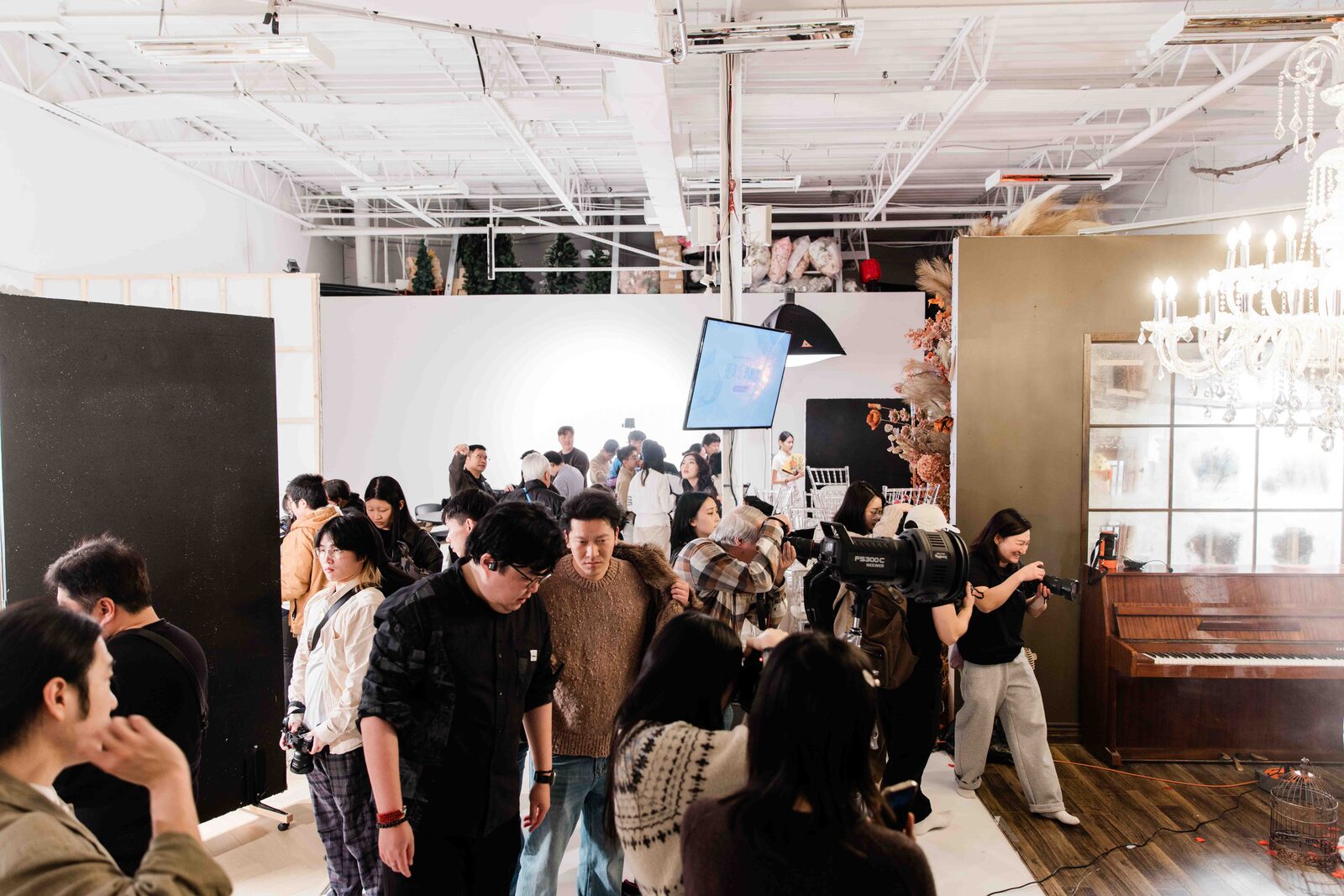 Community night — creatives networking and collaborating in the studio