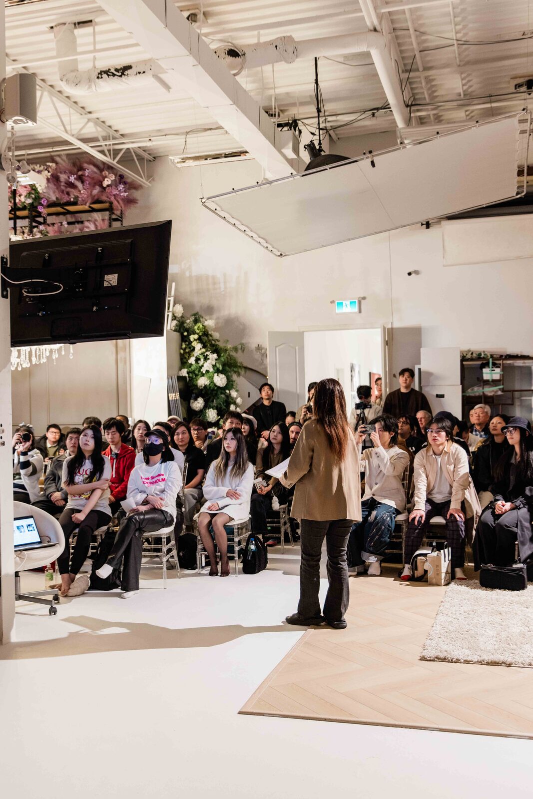 Community event — creatives collaborating in the studio