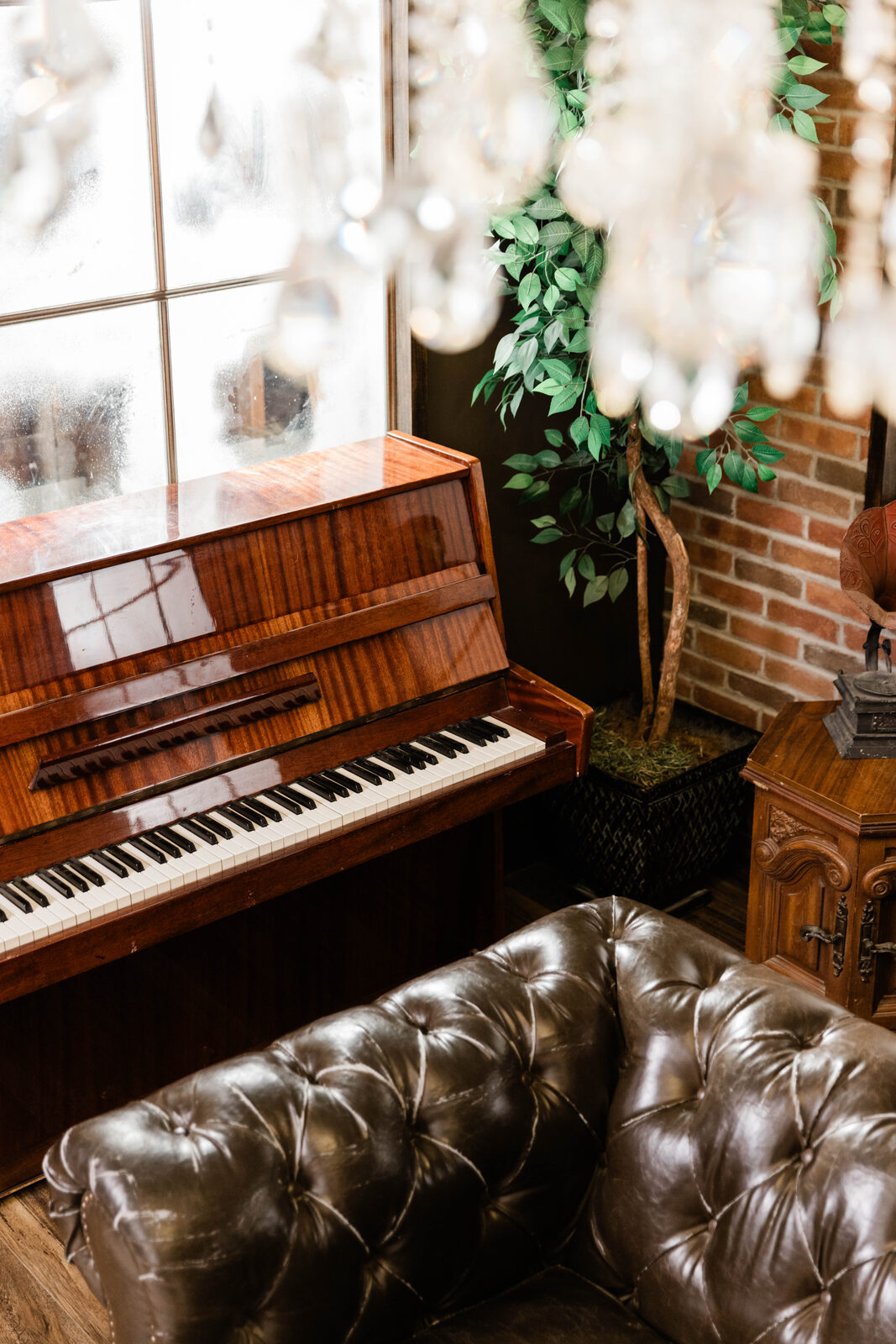 Mozart Studio — overhead piano angle